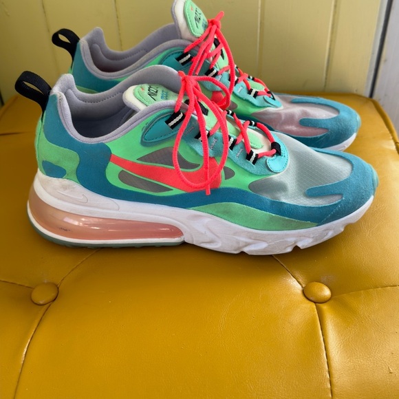Nike 2019 Air Max 270 React 'Electro Green Lagoon' - Picture 5 of 10